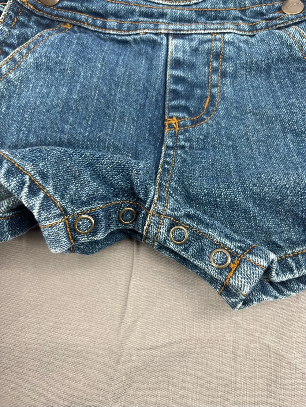 Carhartt Denim Short Overalls - Blue